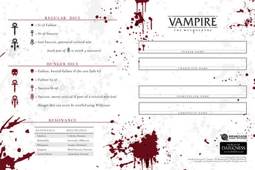 Vampire: The Masquerade RPG 5E: Expanded Character Sheet Journal