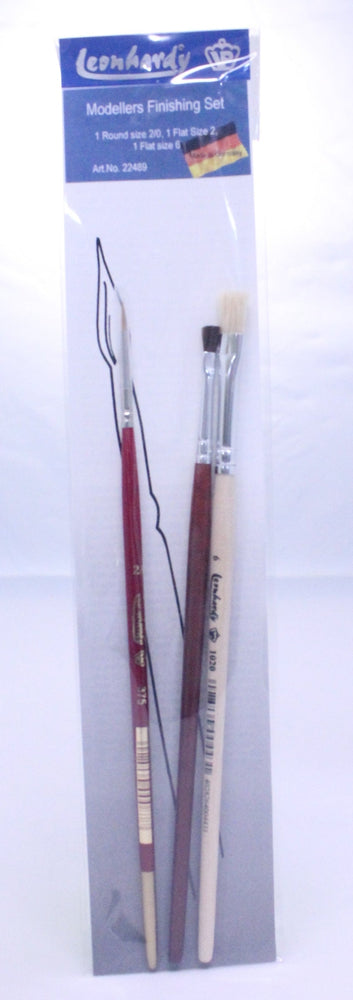 Leonhardy: 3pc Modellers Finishing Brush Set