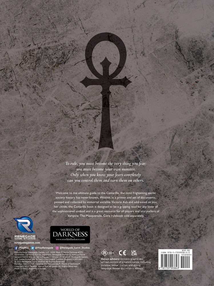 Vampire: The Masquerade RPG 5E: Camarilla