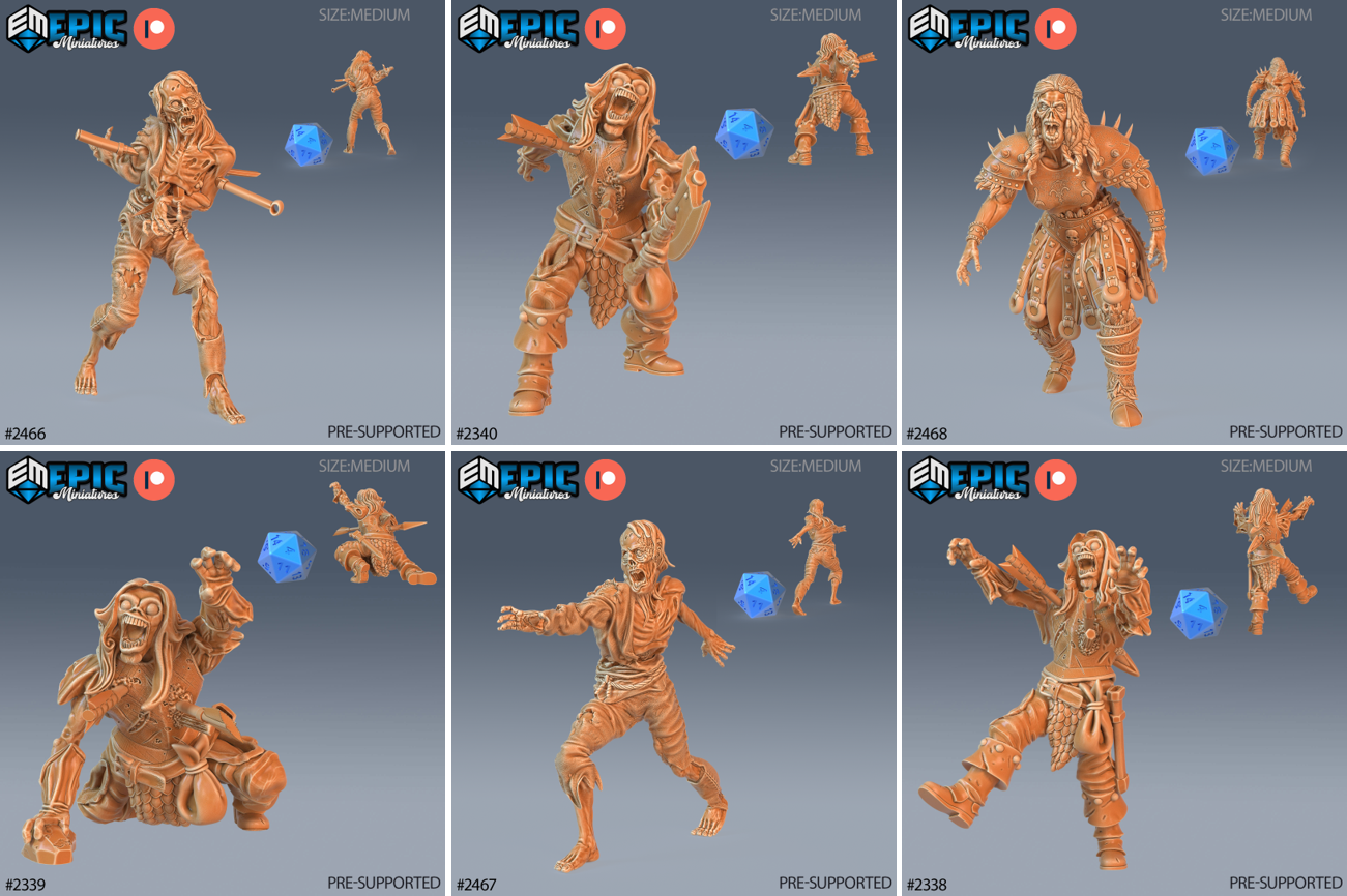Pluto Minis: Zombies - Set B