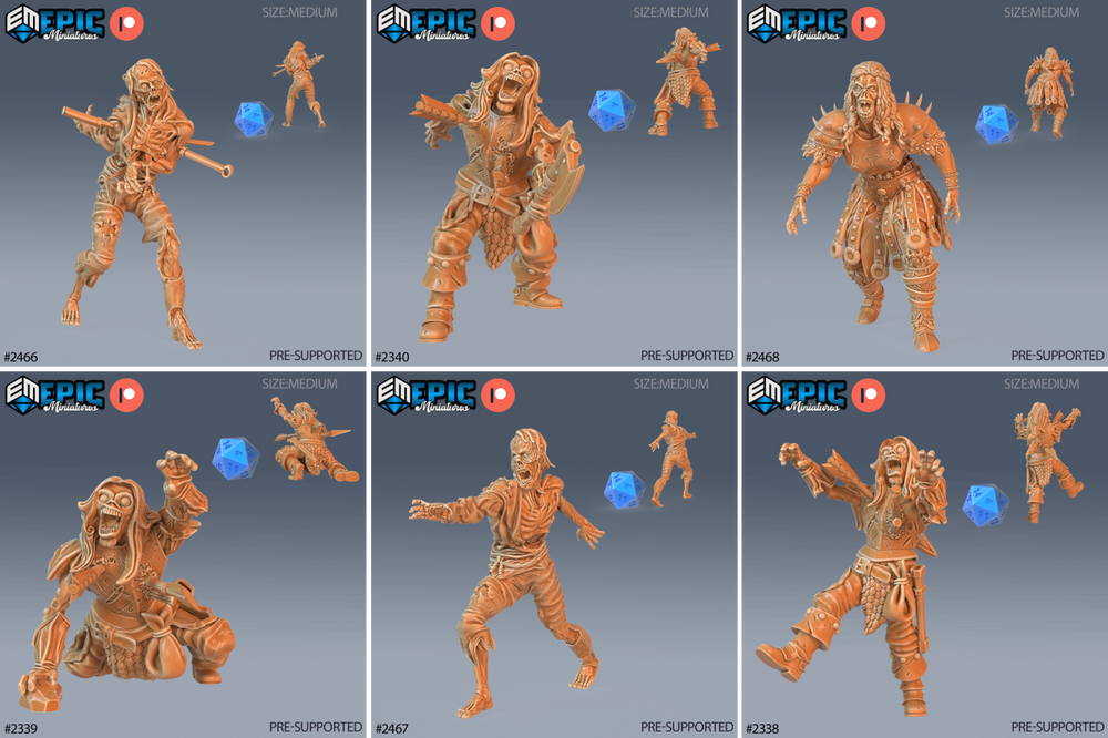 Pluto Minis: Zombies - Set B