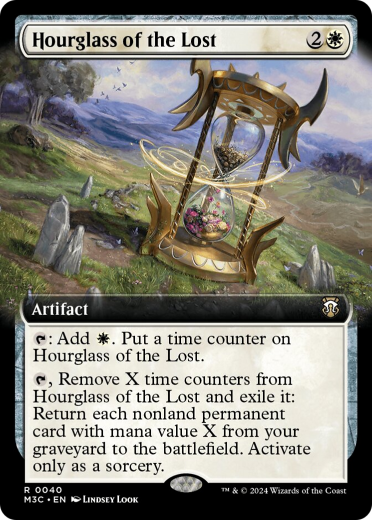 Hourglass of the Lost (Extended Art) (Ripple Foil) [Modern Horizons 3 Commander]