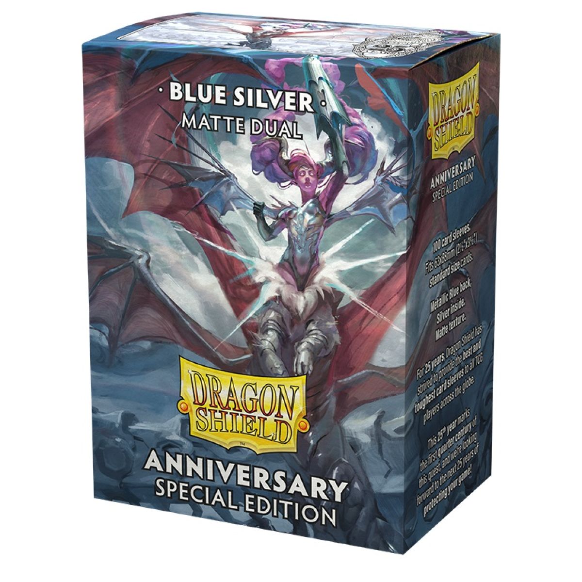 Dragon Shield: Sleeves Matte Dual Anniversary Special Edition BLUE SILVER