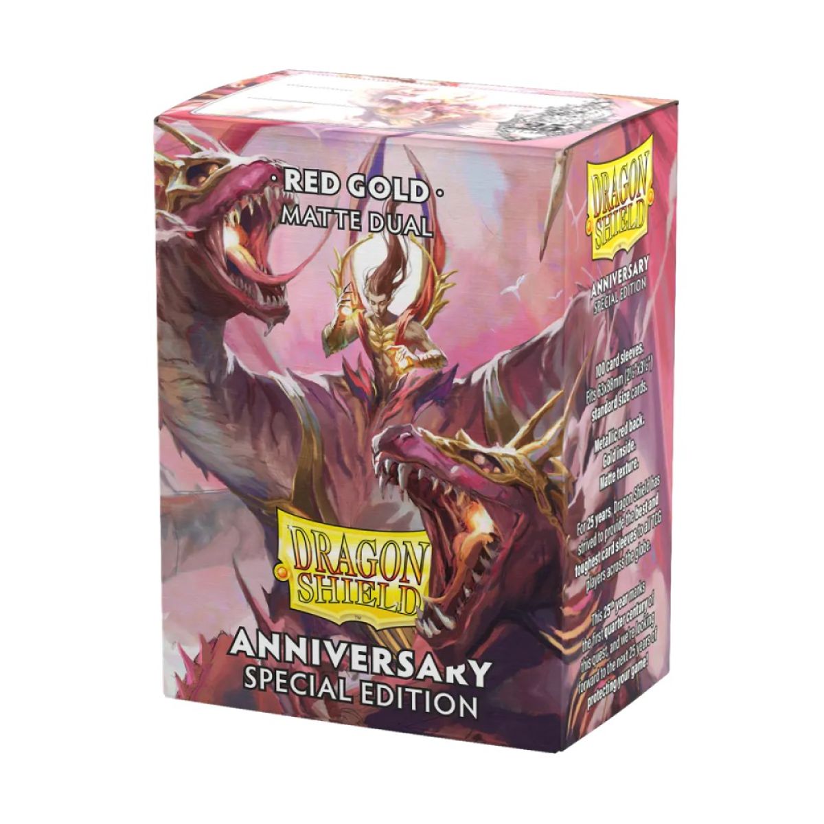 Dragon Shield: Sleeves Matte Dual Anniversary Special Edition RED GOLD