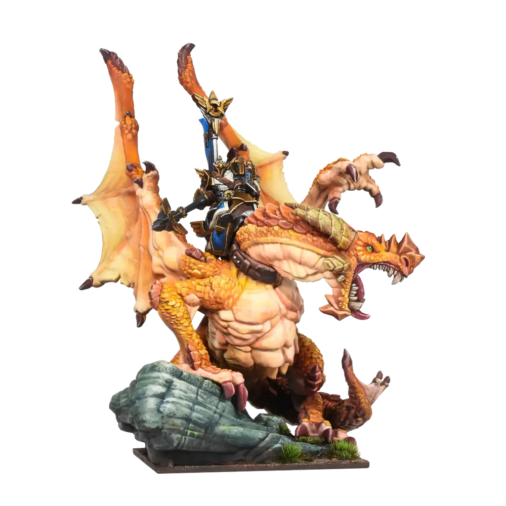 Kings of War: Basilean:: Basilean High Paladin on Dragon