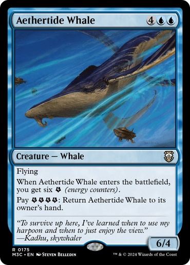 Aethertide Whale (Ripple Foil) [Modern Horizons 3 Commander]