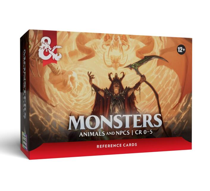Dungeons & Dragons: Reference Cards: Monsters: Animals and NPCs CR 0-5