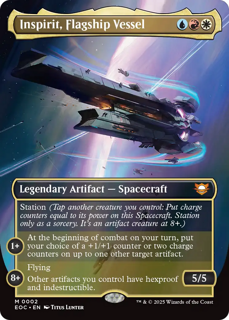 Inspirit, Flagship Vessel (Borderless) [Edge of Eternities Commander]