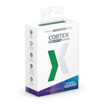 Ultimate Guard: Cortex Sleeves STD 66 x 91mm Matte GREEN (100)