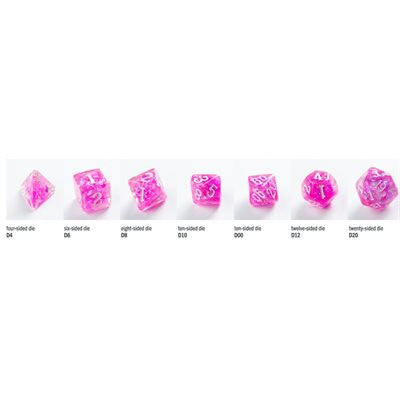Gamegenic Candy-like Series - Rasberry - RPG Dice Set (7pcs)