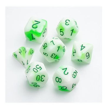 Gamegenic Glow Series - Venom Stones - RPG Dice Set (7 pcs)