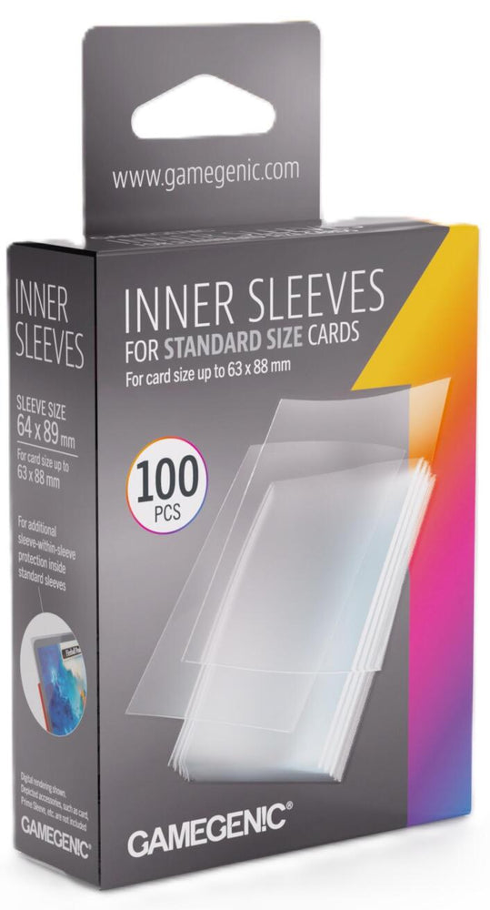 Gamegenic: Inner Sleeves: Standard Clear 64mm x 89mm (100 pack)