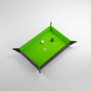 Gamegenic: Magnetic Dice Tray - Rectangular (Black/Green)