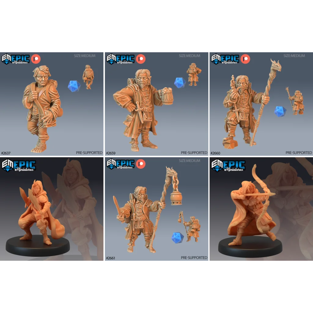 Pluto Minis: Halflings - Set A