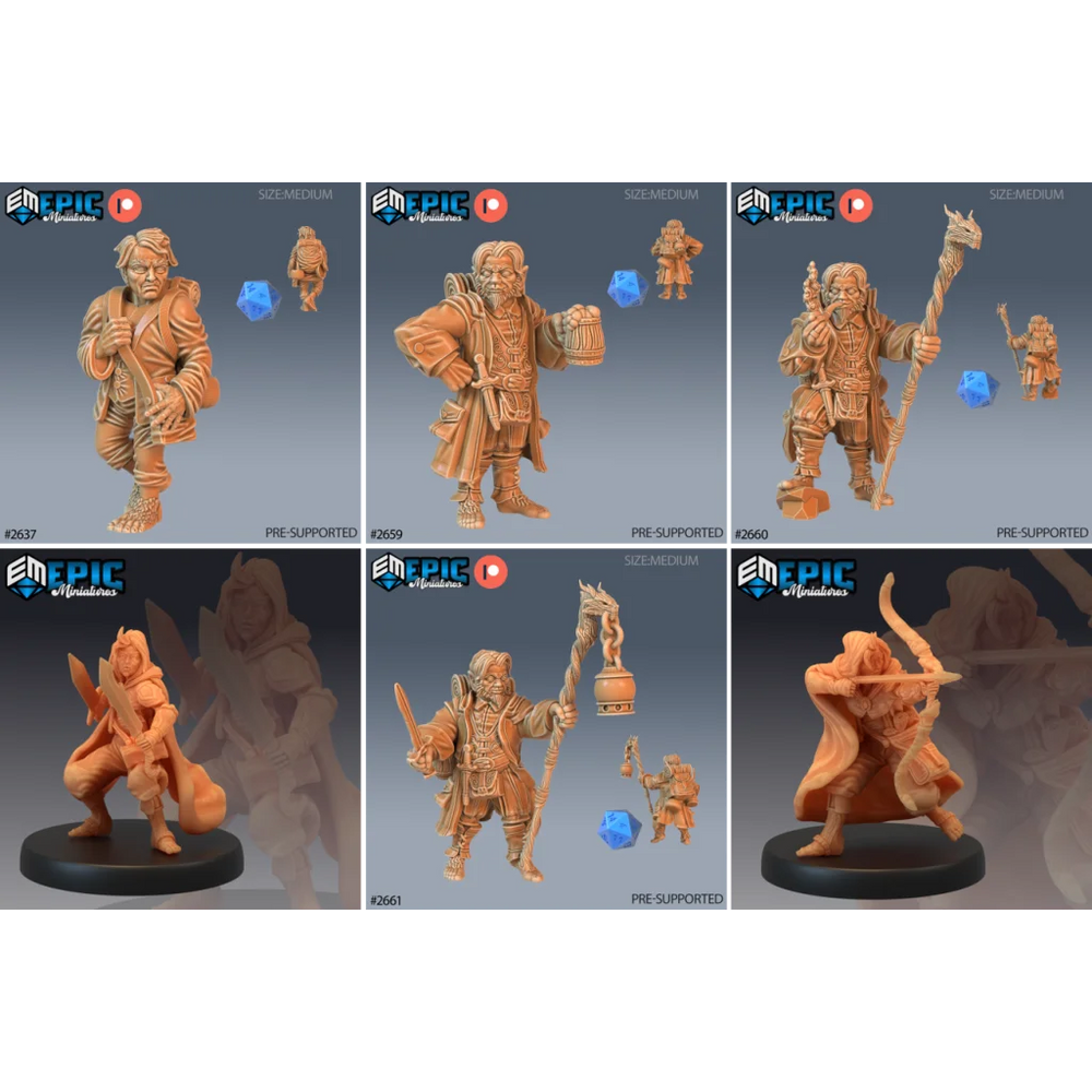 Pluto Minis: Halflings - Set A