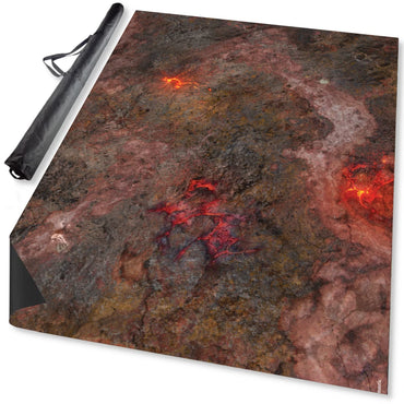 Terraincrate: Neoprene Gaming Mat Hellscape Battle Mat 4" x 6"