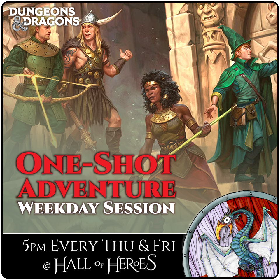D&D One-Shot Adventure Thursday Night Ticket