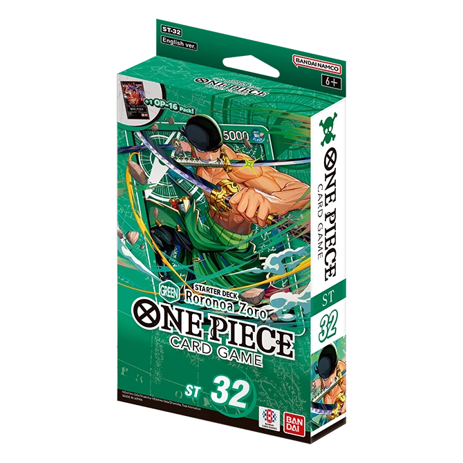 One Piece TCG: [ST-32] Roronoa Zoro [GREEN] Starter Deck