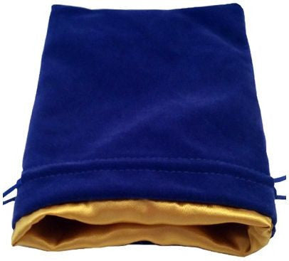 MDG Large Velvet Dice Bag with Blue Satin Lining [BLUE]