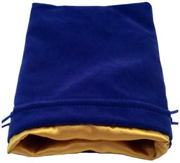 MDG Large Velvet Dice Bag with Blue Satin Lining [BLUE]