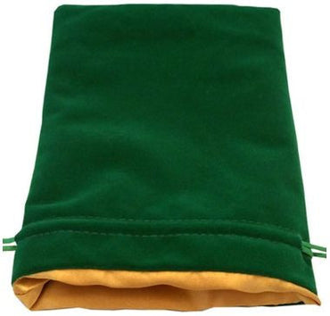 MDG Large Velvet Dice Bag with Blue Satin Lining [GREEN]