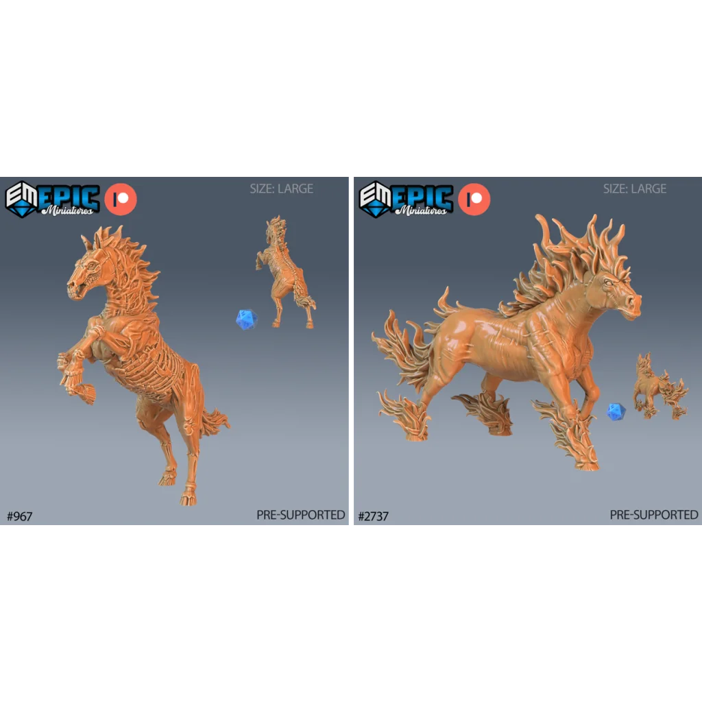 Pluto Minis: Nightmare & Undead Horse