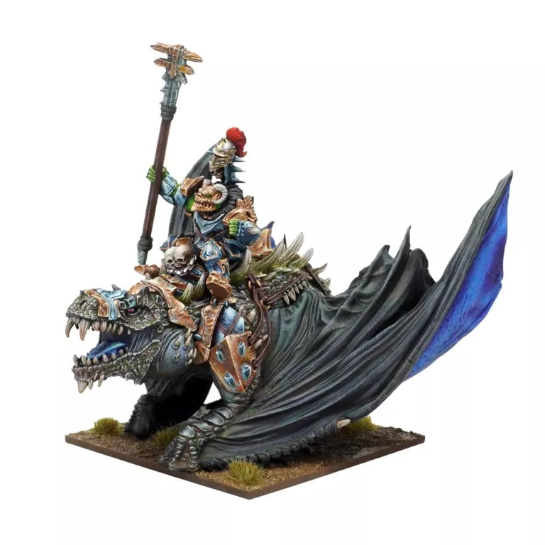 Kings of War:  Riftforged Orc Stormbringer on Winged Slasher