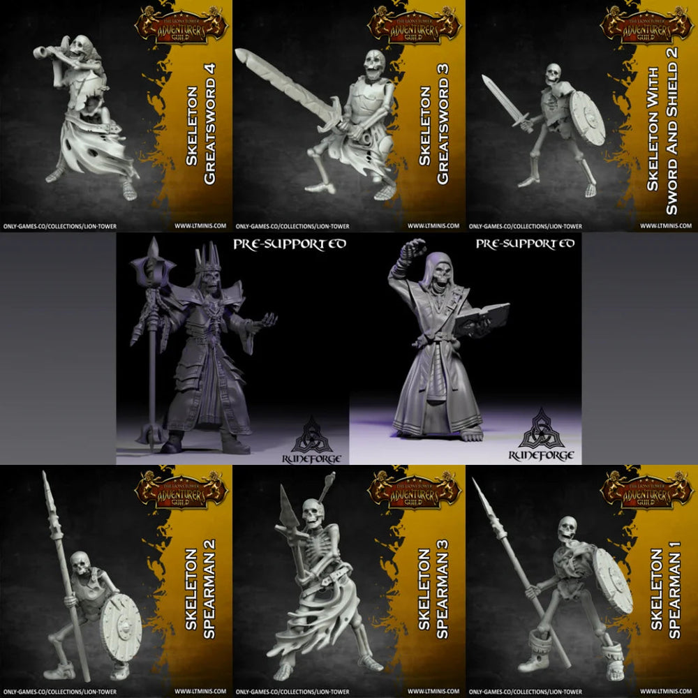 Pluto Minis: Skeletons - Set A