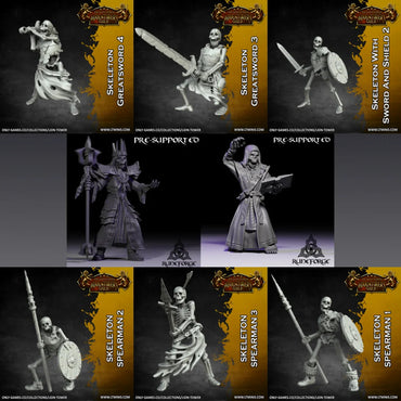 Pluto Minis: Skeletons - Set A