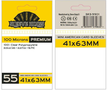 Sleeve Kings: Board Game Sleeves: Mini American 41mm x 63mm (55)