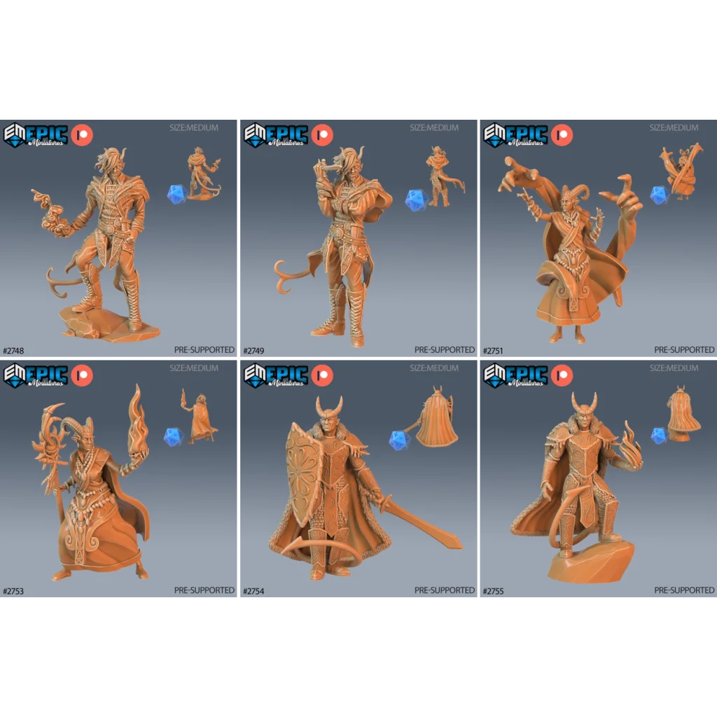 Pluto Minis: Tieflings - Set A