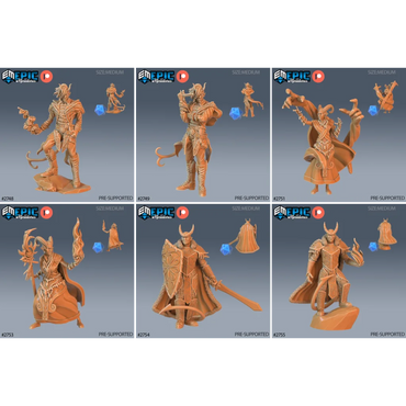 Pluto Minis: Tieflings - Set A