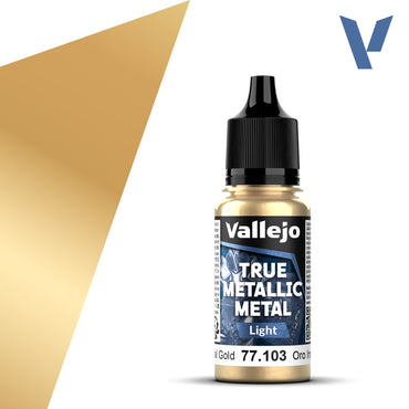 Vallejo True Metallic Metal Light Imperial Gold 18 ml