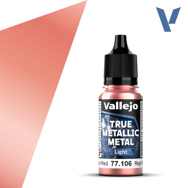 Vallejo True Metallic Metal Light Ruby Red 18 ml