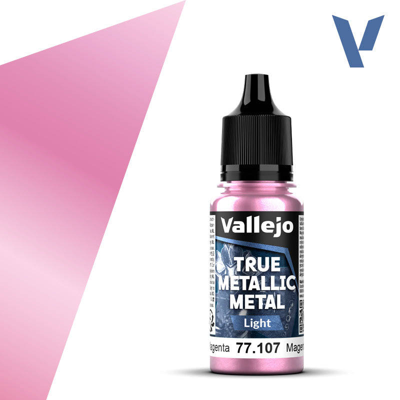 Vallejo True Metallic Metal Light Crimson Magenta 18 ml
