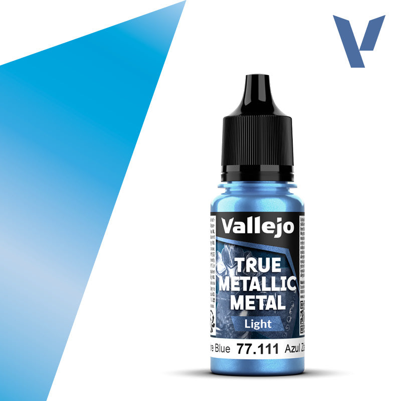 Vallejo True Metallic Metal Light Sapphire Blue 18 ml