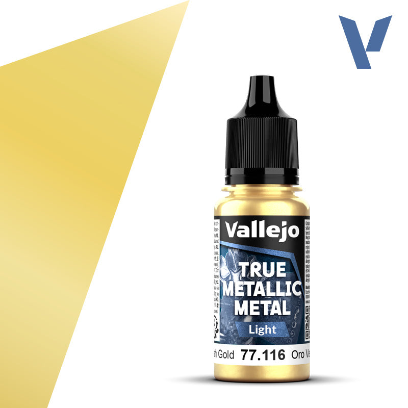 Vallejo True Metallic Metal Light Greenish Gold 18 ml