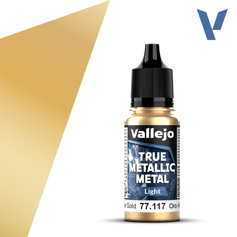 Vallejo True Metallic Metal Light Arcane Gold 18 ml