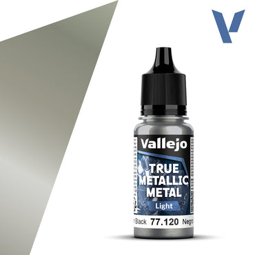 Vallejo True Metallic Metal Light Obsidian Black 18 ml