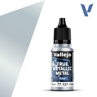 Vallejo True Metallic Metal Base Sterling Silver 18 ml