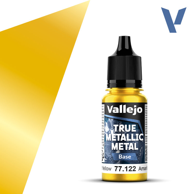 Vallejo True Metallic Metal Base Radiant Yellow 18 ml