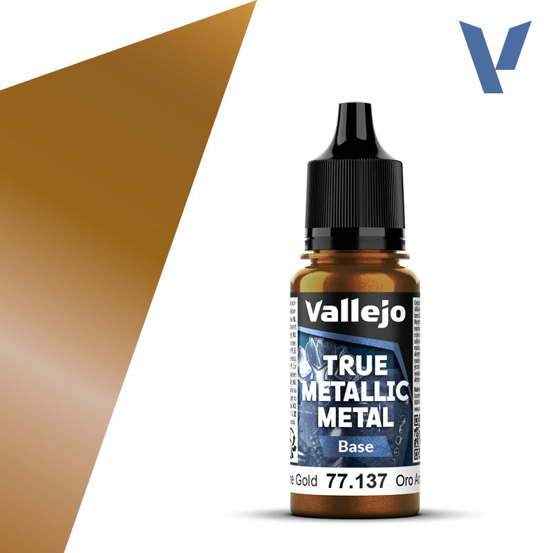 Vallejo True Metallic Metal Base Arcane Gold 18 ml