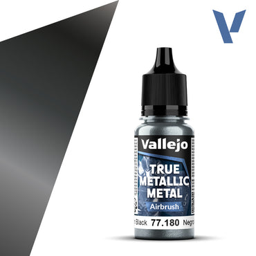 Vallejo True Metallic Metal Airbrush Obsidian Black 18 ml