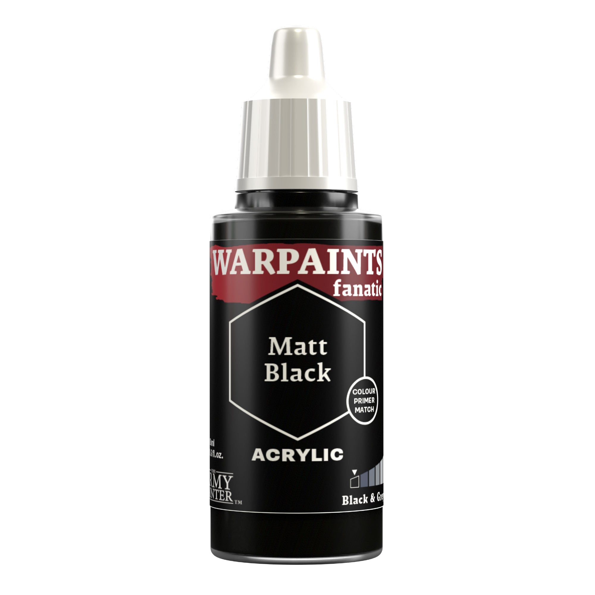 Army Painter: Warpaints Fanatic: Matt Black 18ml