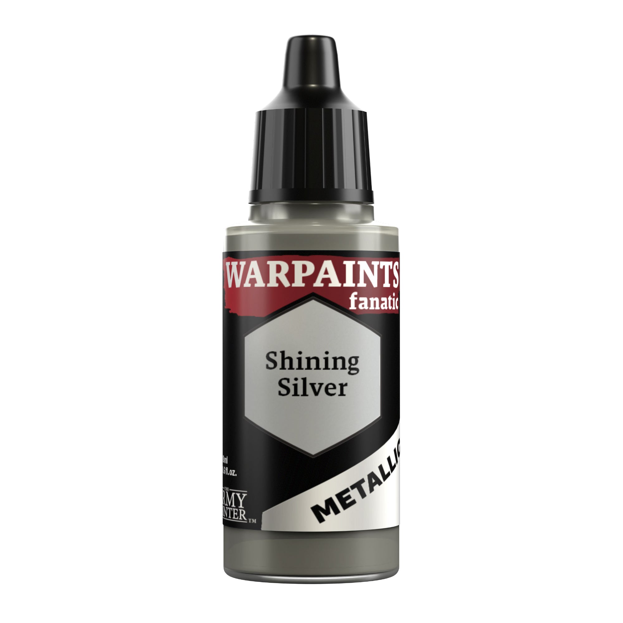 Army Painter: Warpaints Fanatic: Metallic: Shining Silver 18ml