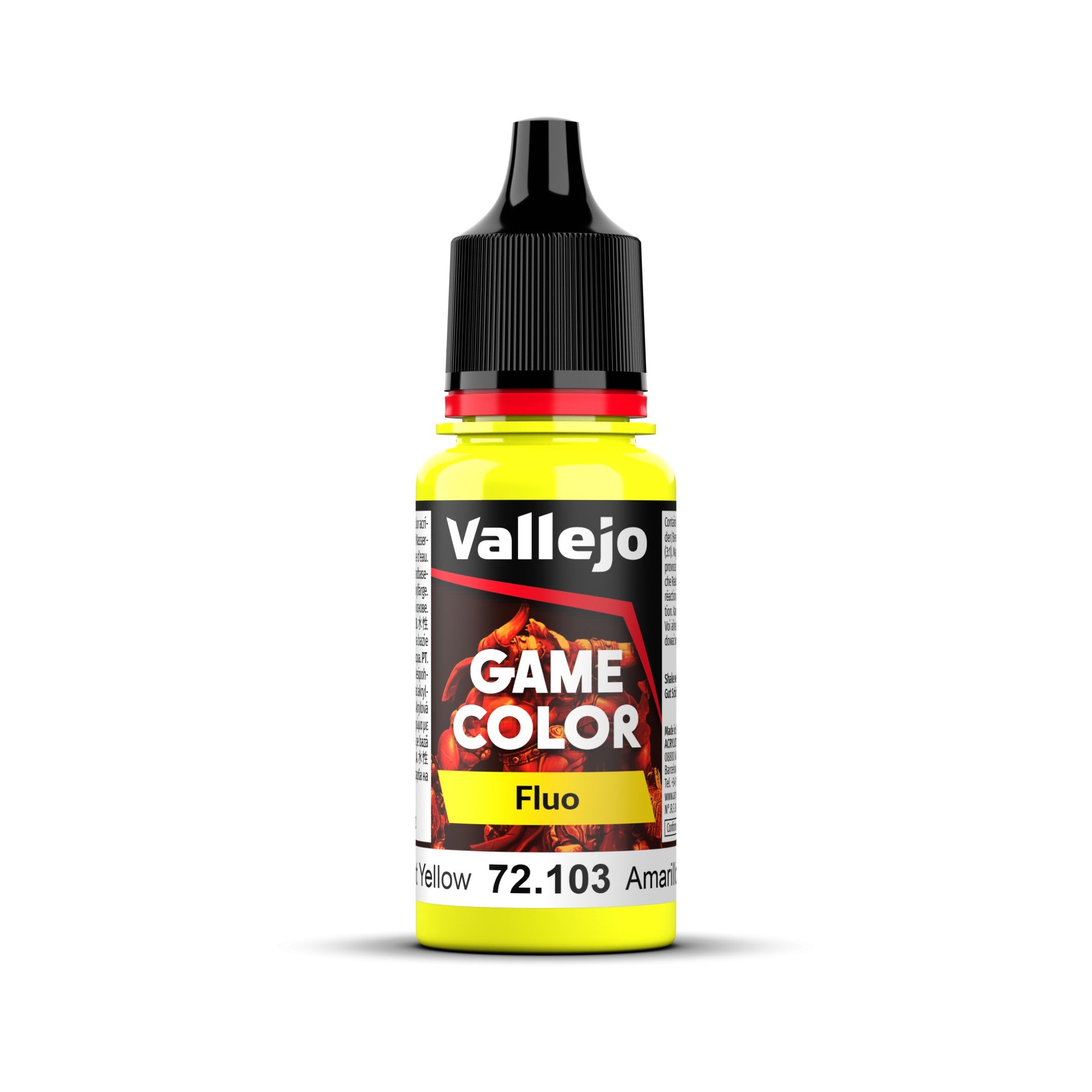 Vallejo: Game Colour Fluorescent: Yellow 18ml