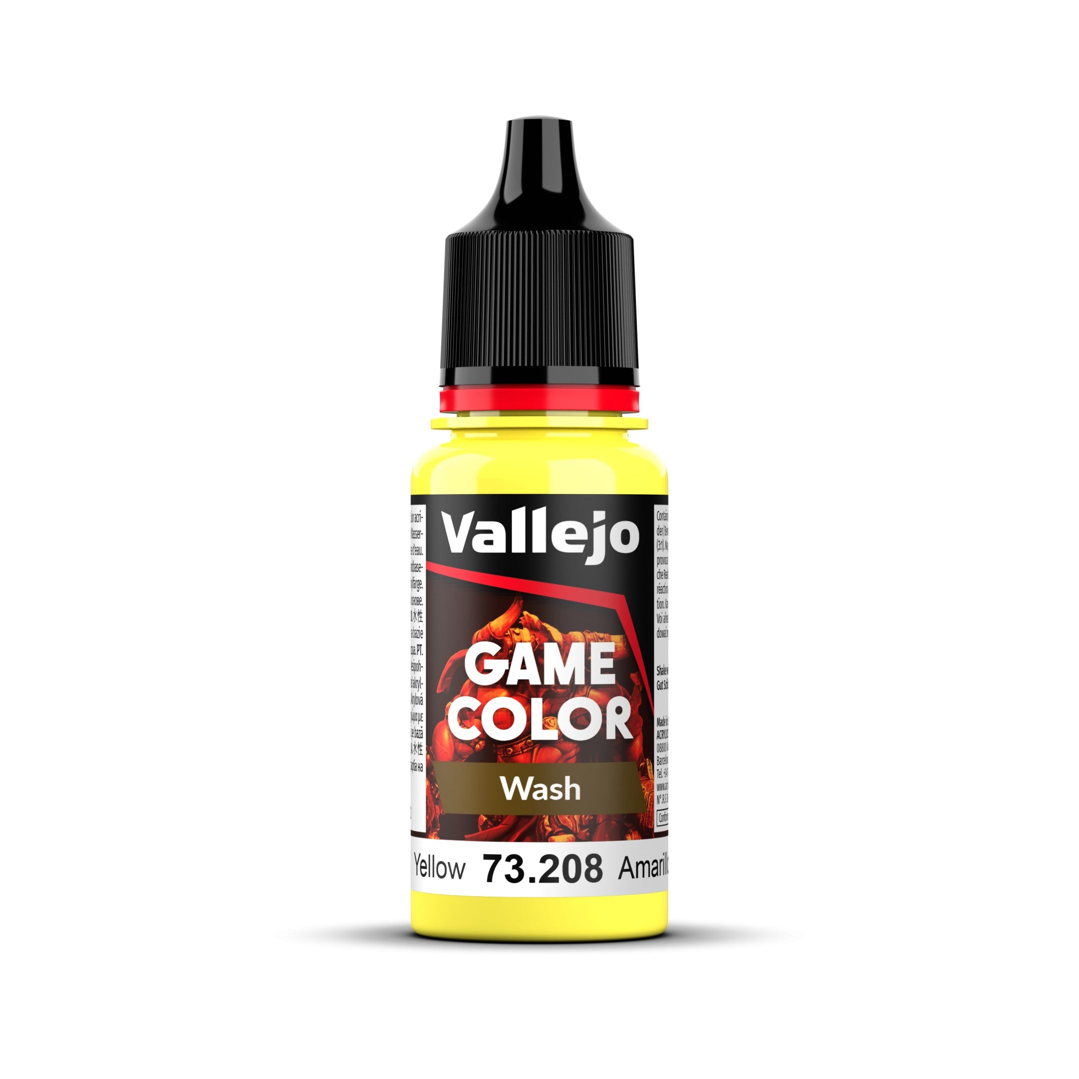 Vallejo: Game Colour Wash: Yellow 18ml