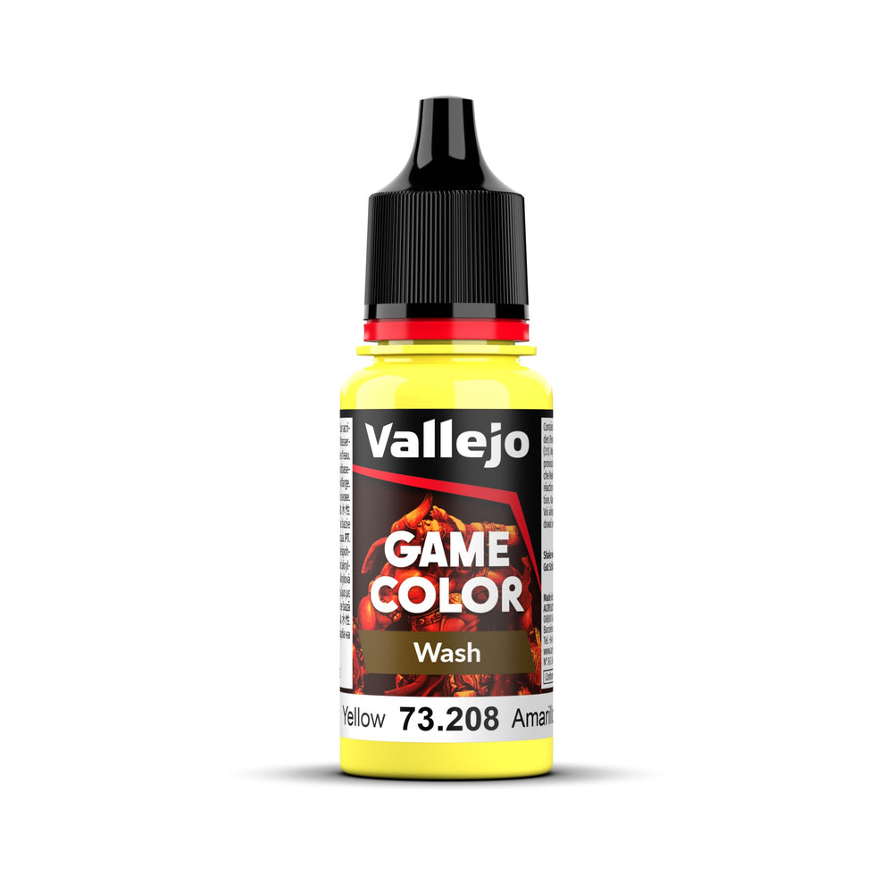 Vallejo: Game Colour Wash: Yellow 18ml