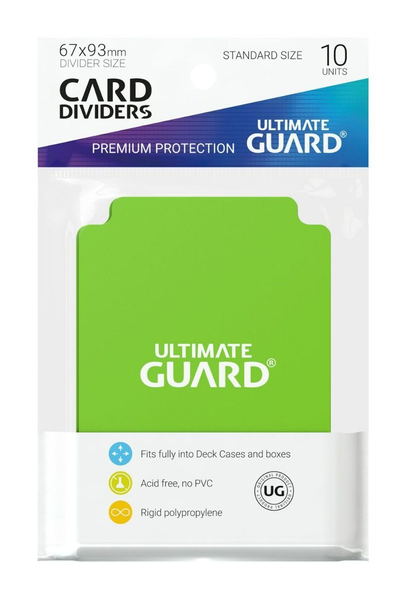 Ultimate Guard: Card Dividers Standard Size Light Green (10)
