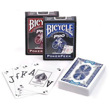 Bicycle Pro PokerPeek Playing Cards Red/Blue